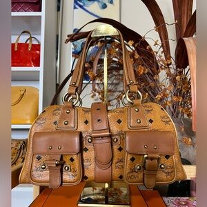 Rare🔥MCM cognac bag